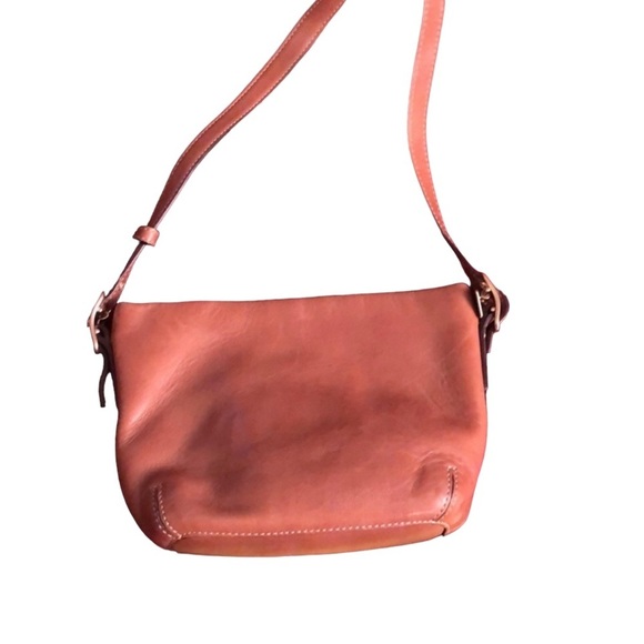 Coach British tan soft leather mini bag with hang tag clean no stains - Picture 1 of 13